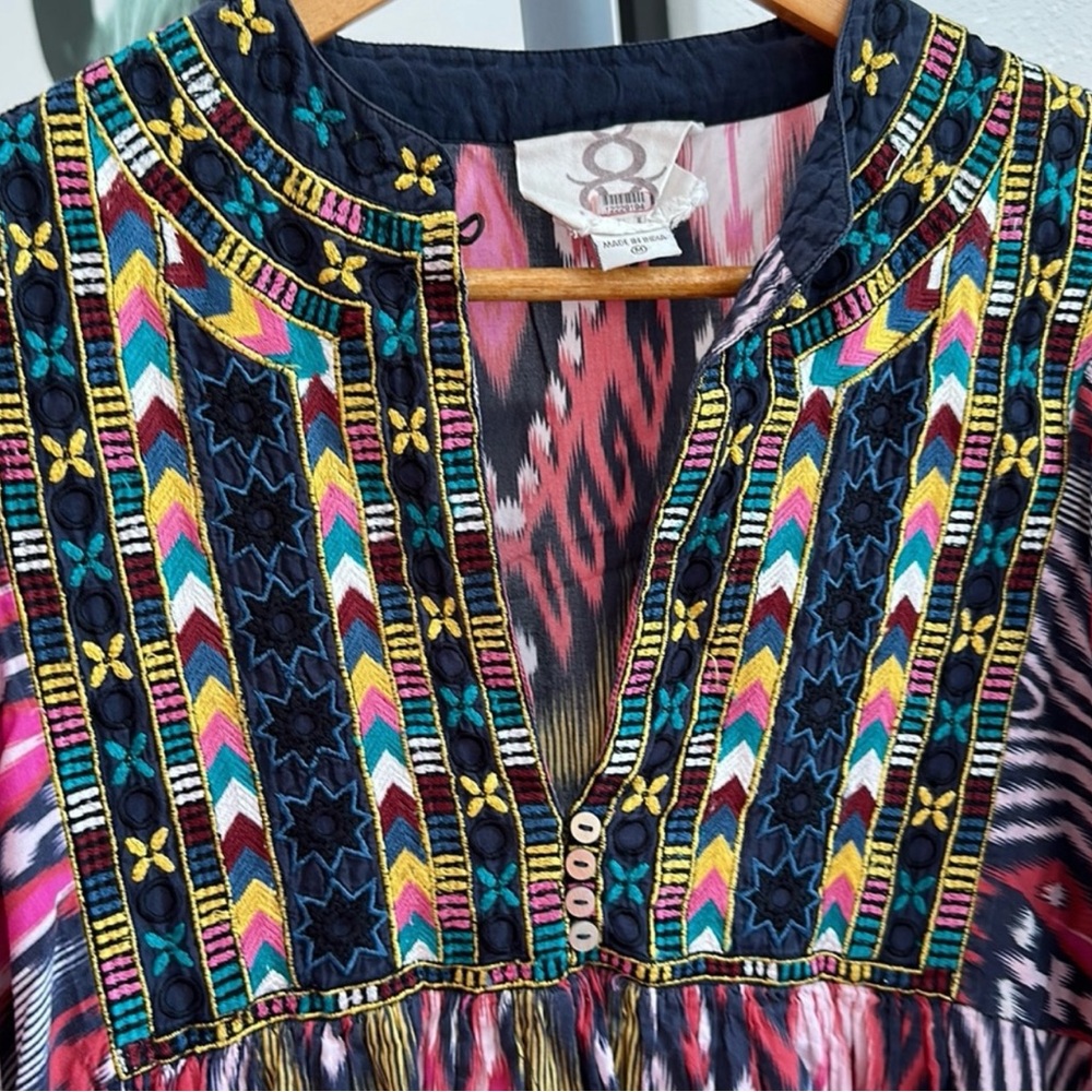 Figue Multi Print Nora Dress, size M - Picture 10 of 10